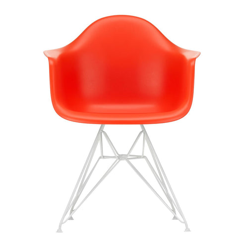 Cadeira de Braços em Plástico Eames DAR / Base Branca